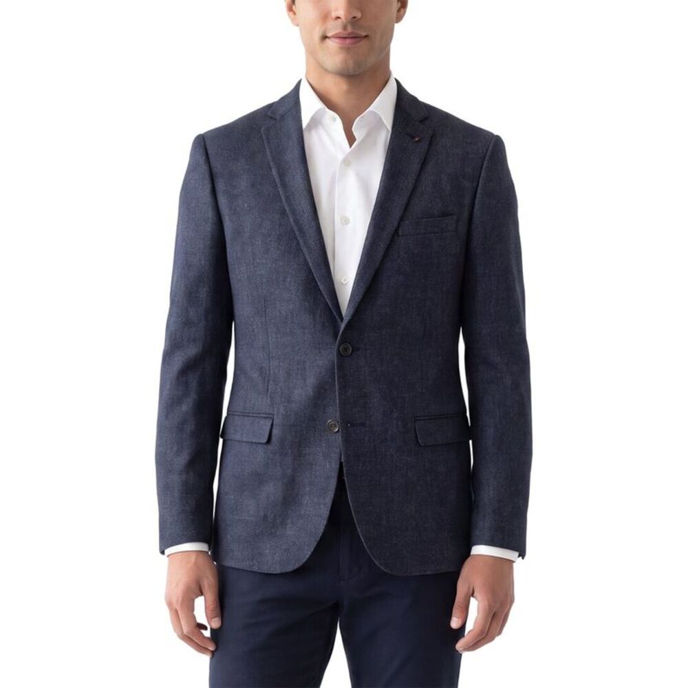 Corneliani Mens  Cc Collection Virgin Wool Blazer, Blue
